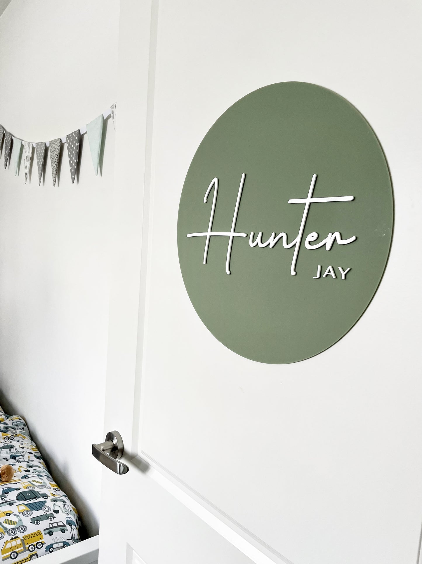 Boys room name sign