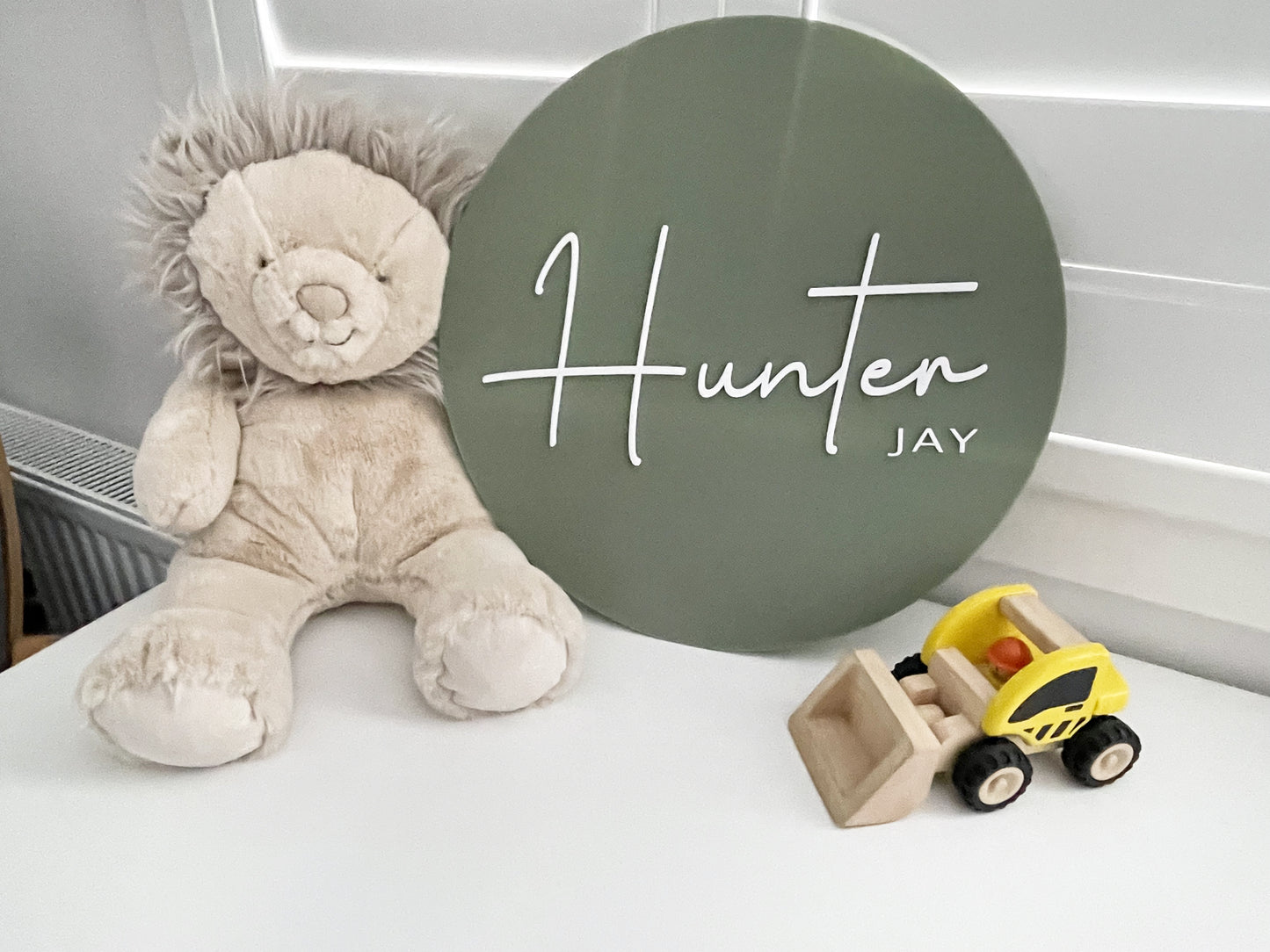 Olive Green Boys bedroom sign