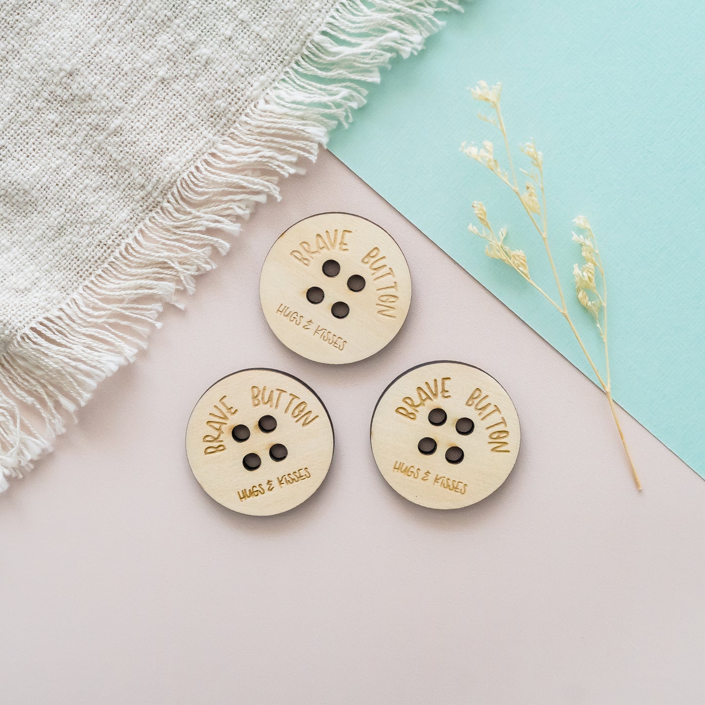 Brave Button kids courage charm