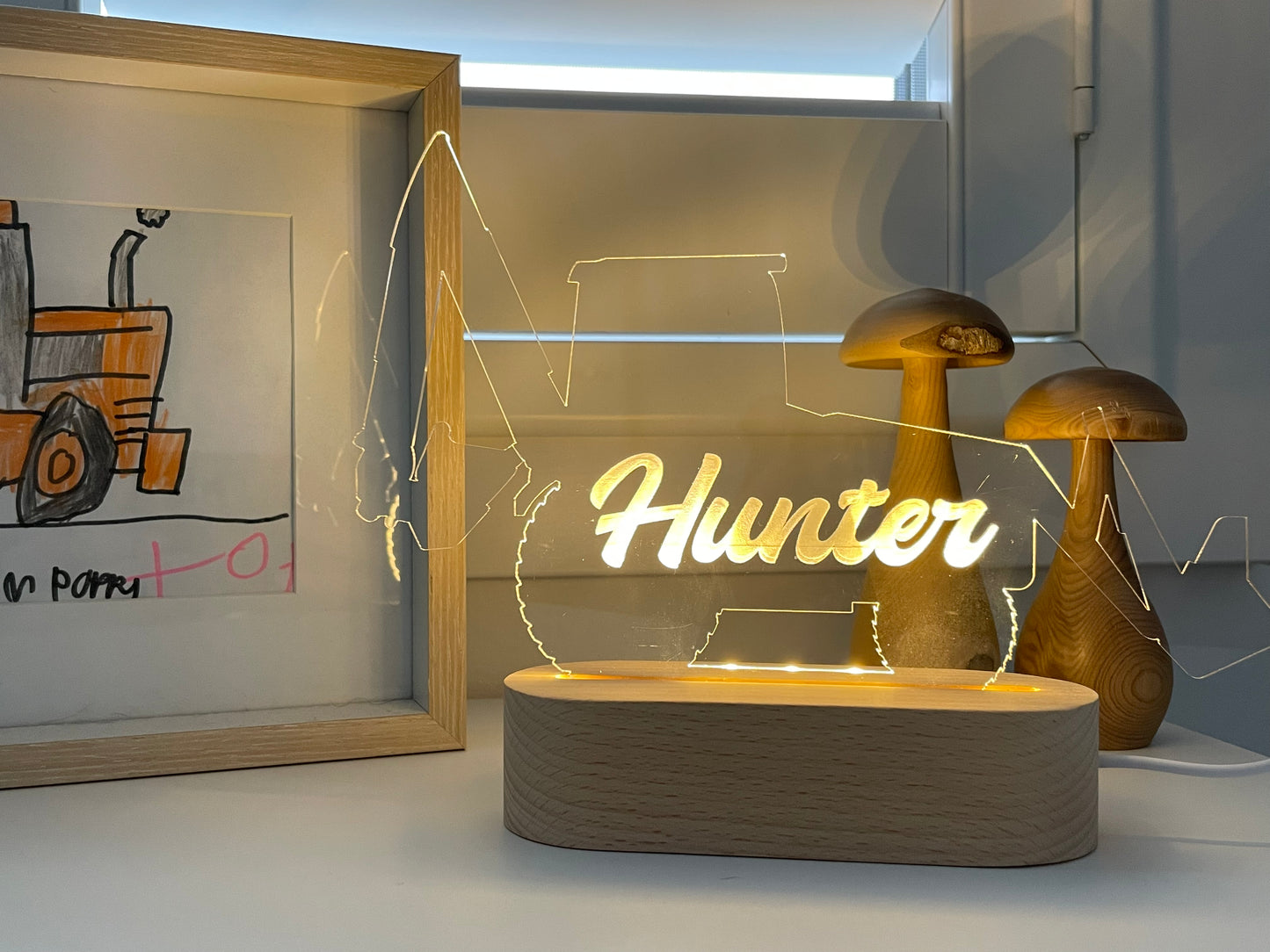 Customised digger child's light