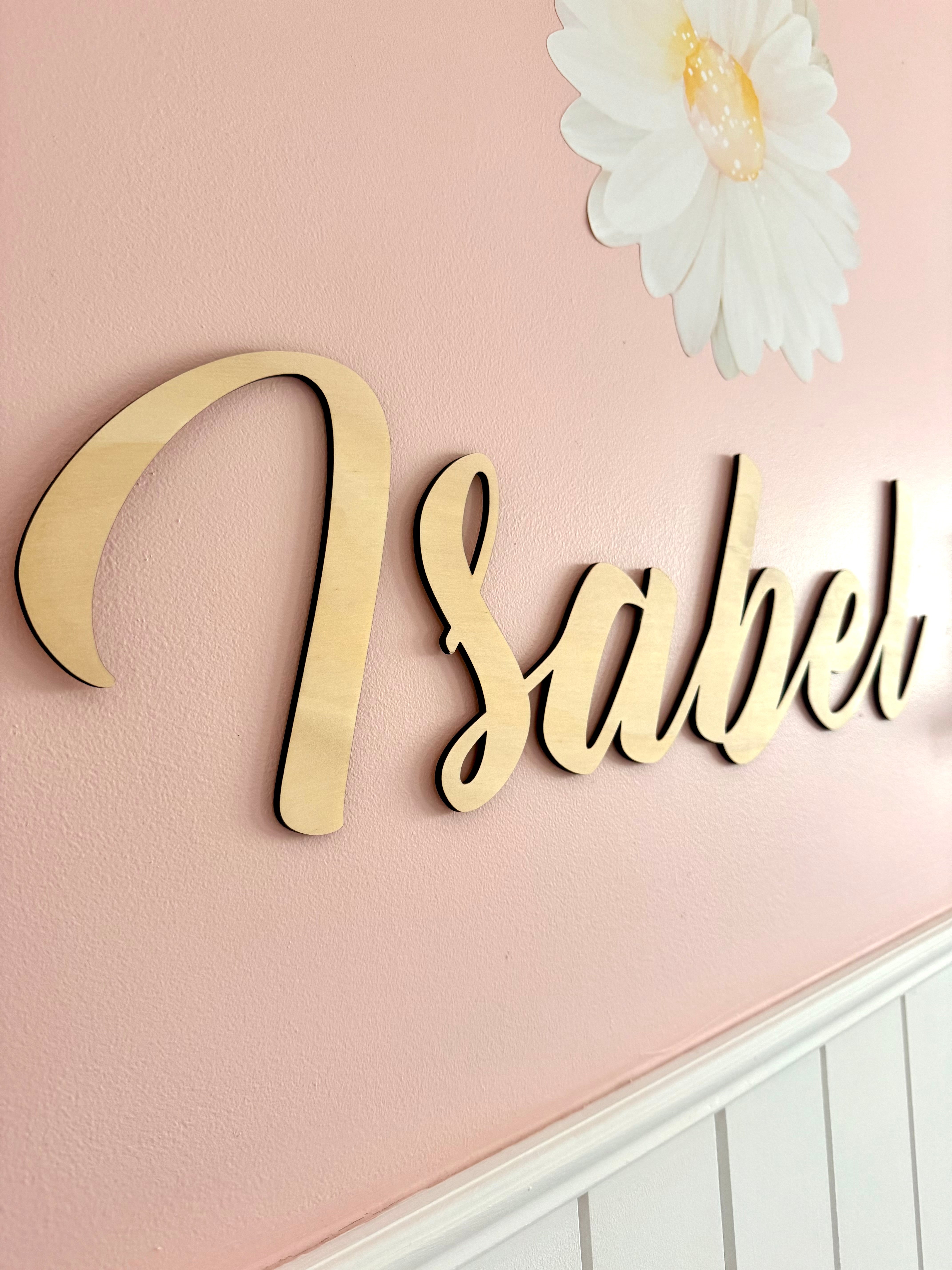 Personalised Timber Name Sign