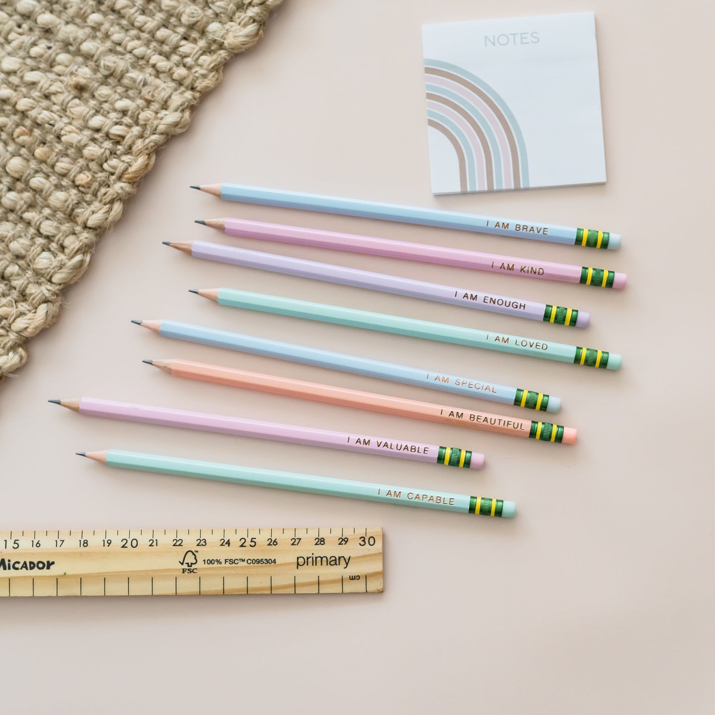 Positive Affirmation HB2 Pencils.