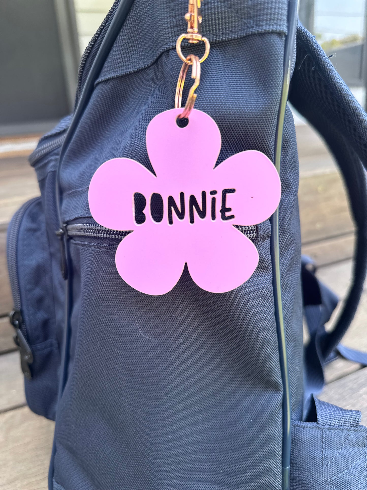 Daisy Acrylic bag tag