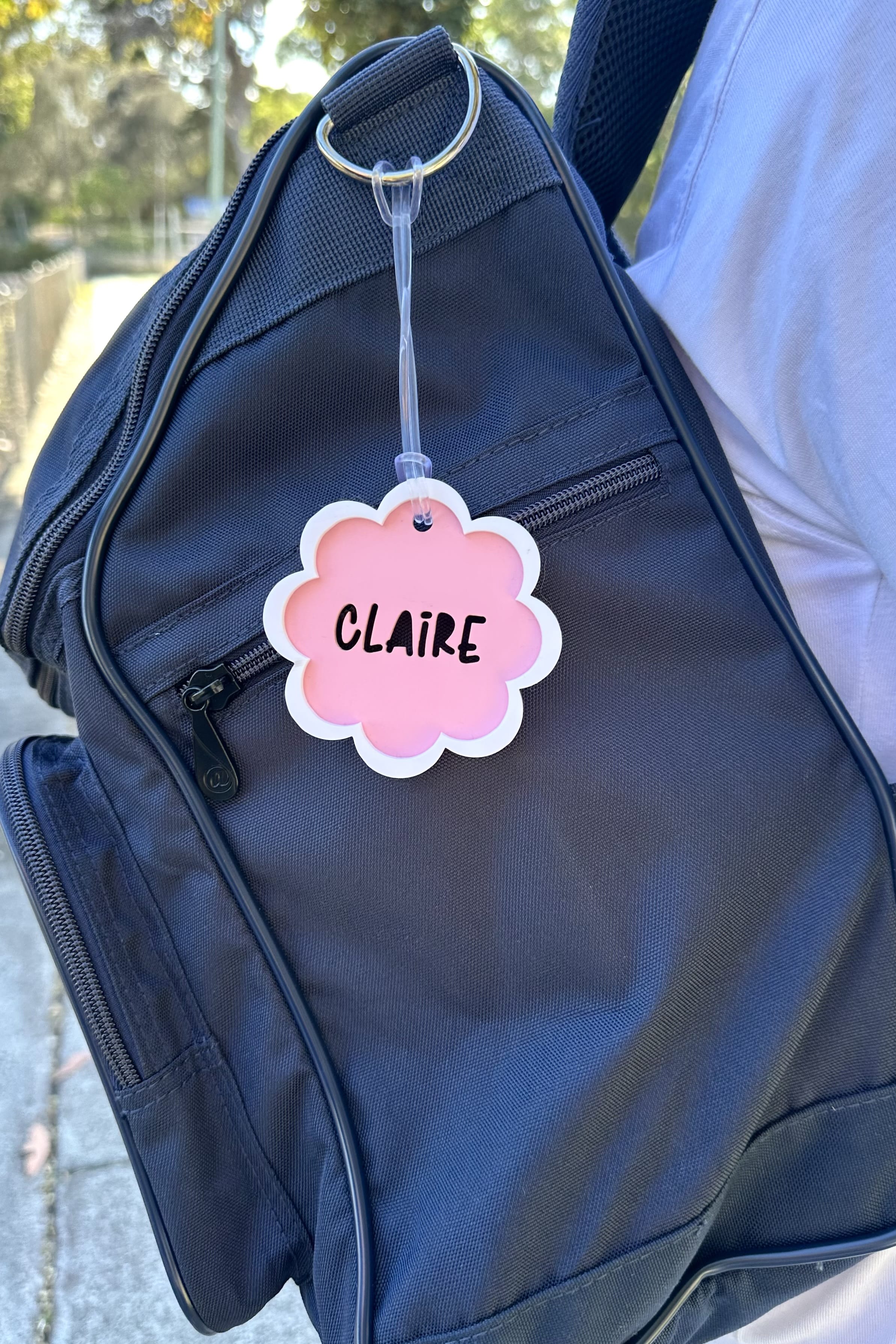 Flower Acrylic Bag Tag/ Luggage Tag and Key ring