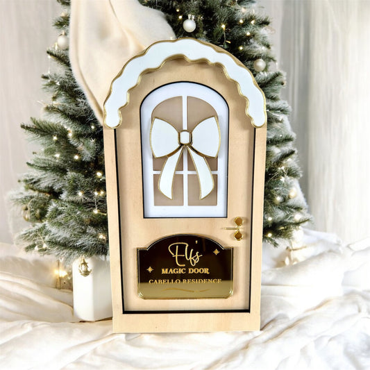 personalised elf door for christmas