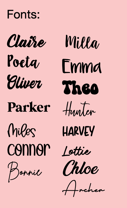 Fonts for medal display