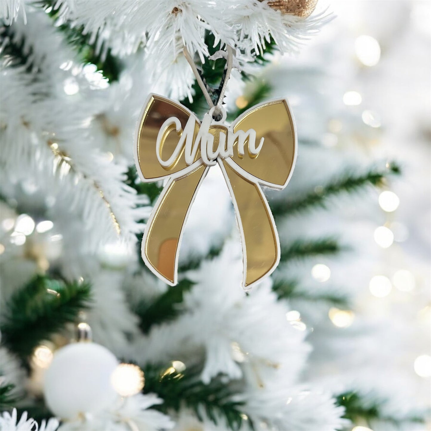 Personalised xmas bow