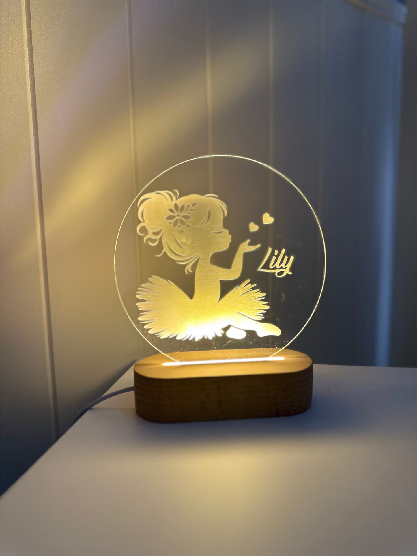Ballerina Personalised LED light