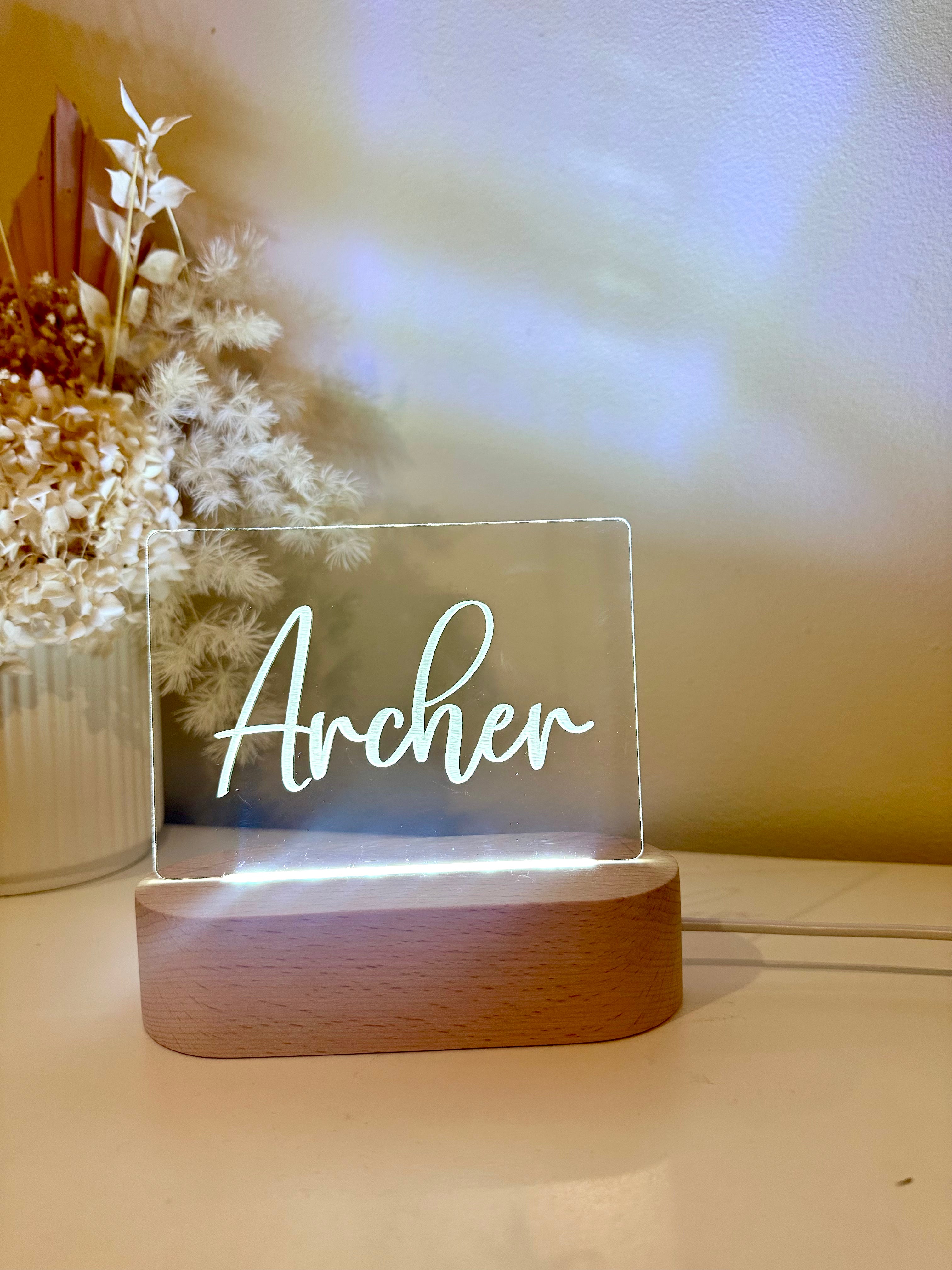 Rectangle Name LED light