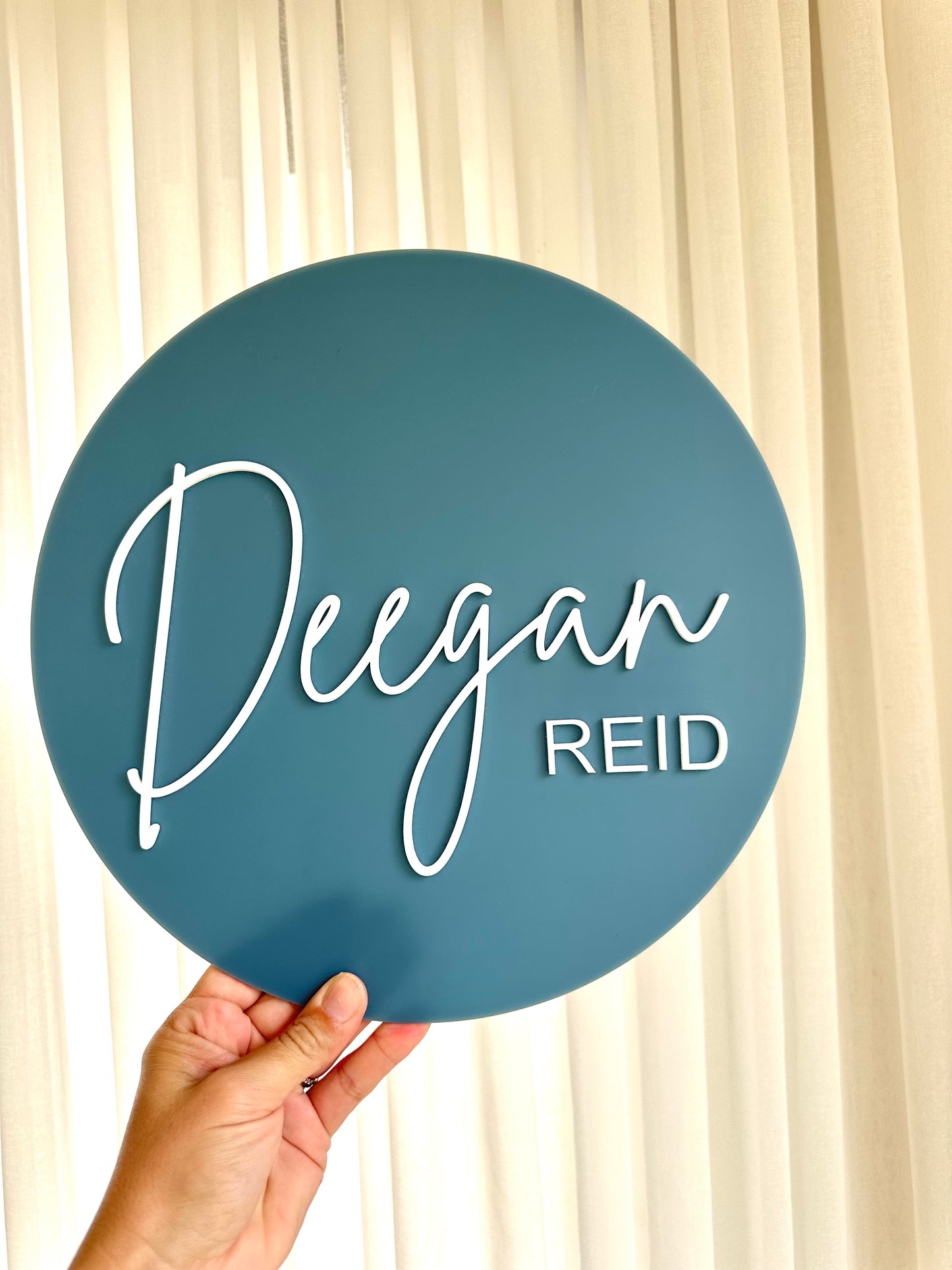 Personalised boys room door sign