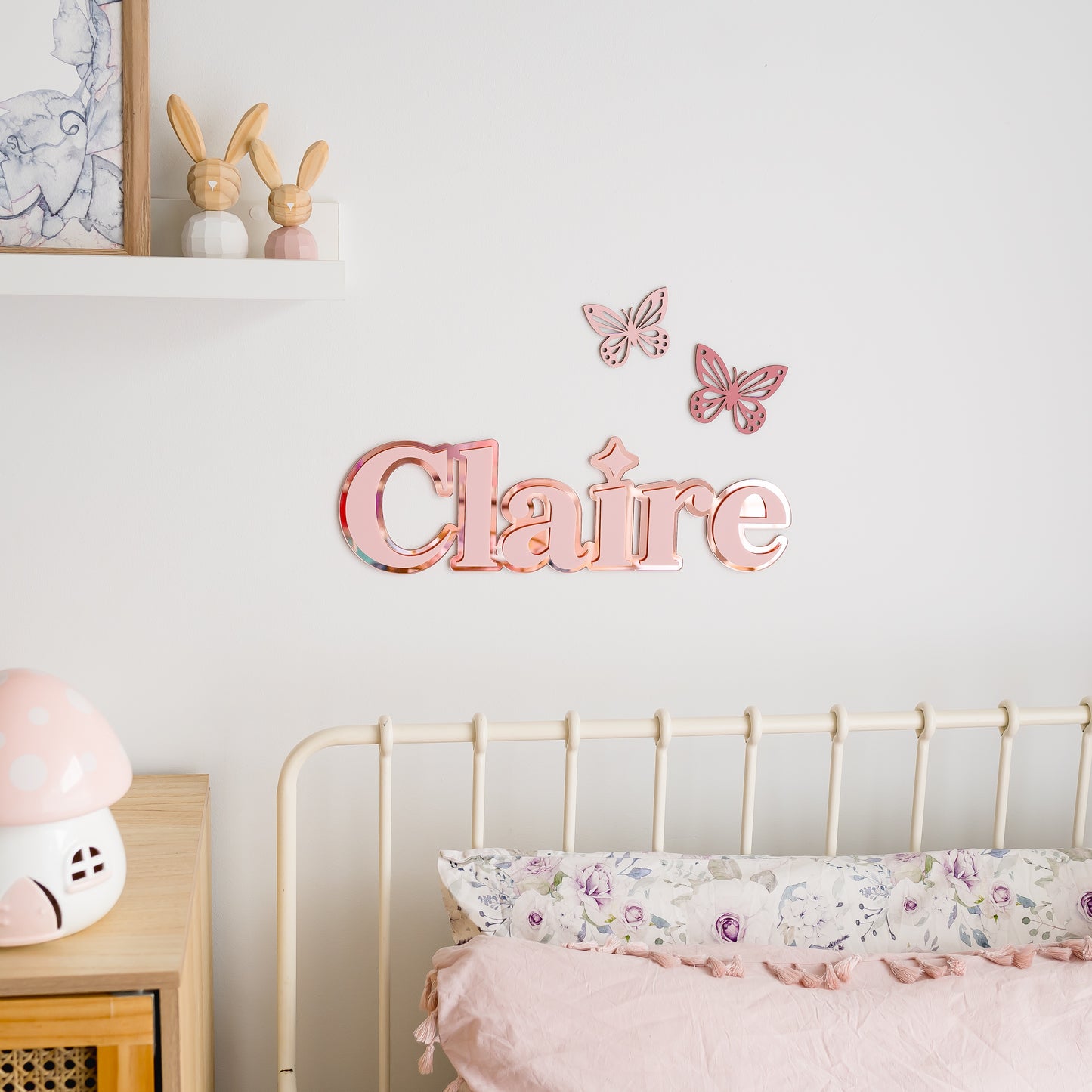 Pink Customised girls room sign