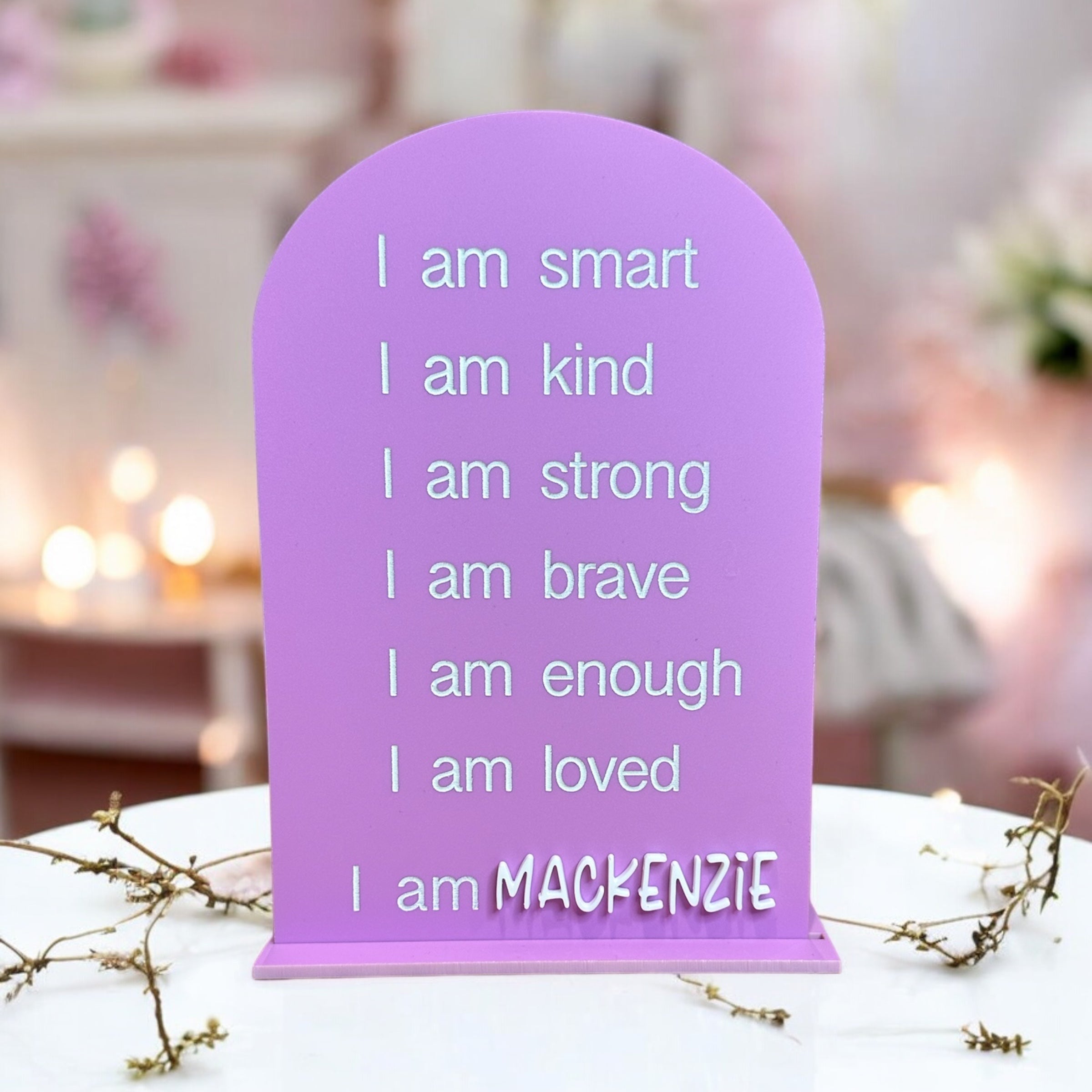 Personalised Affirmation Board