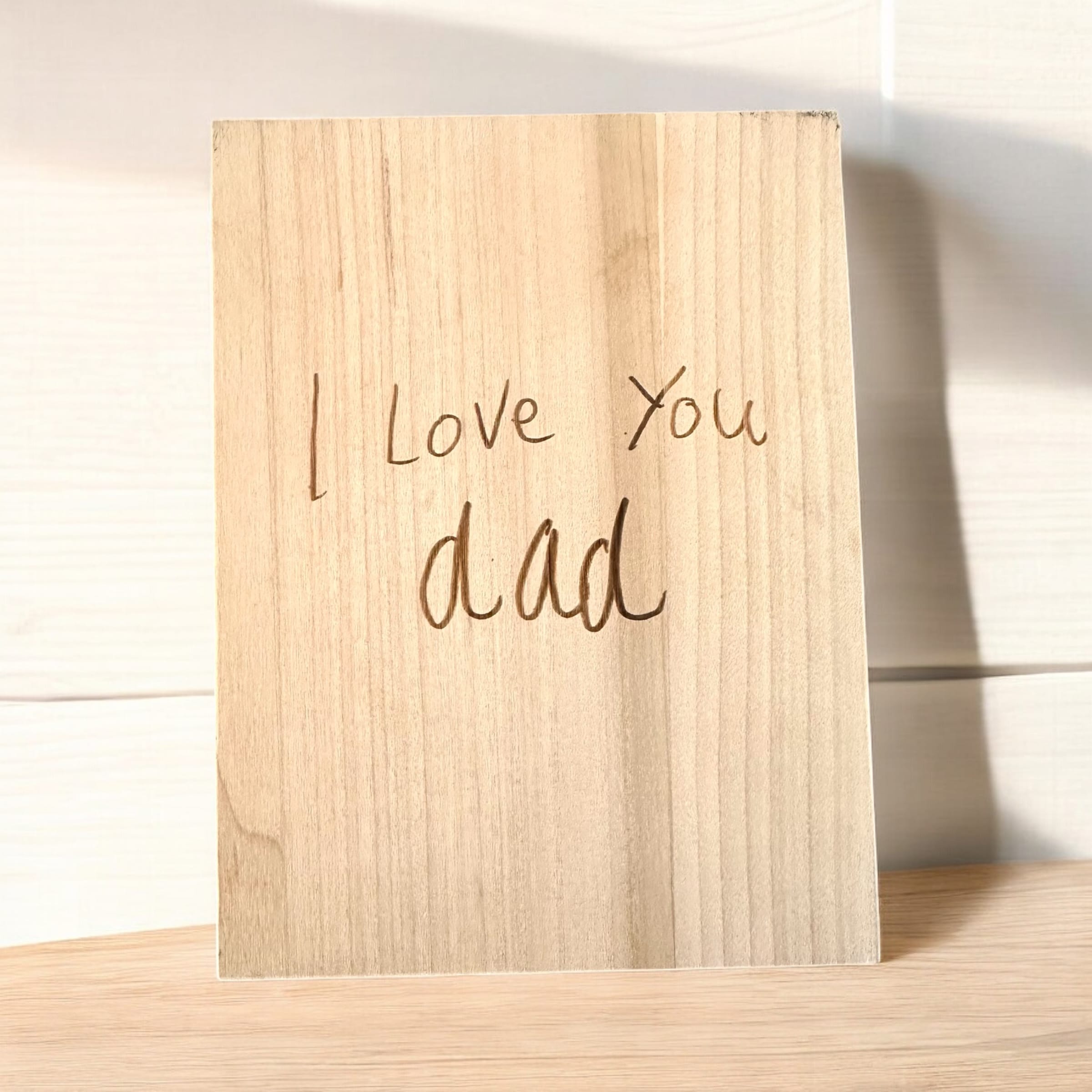 Personalised ‘Your Child’s Drawing Engraved Wooden Photo Frame