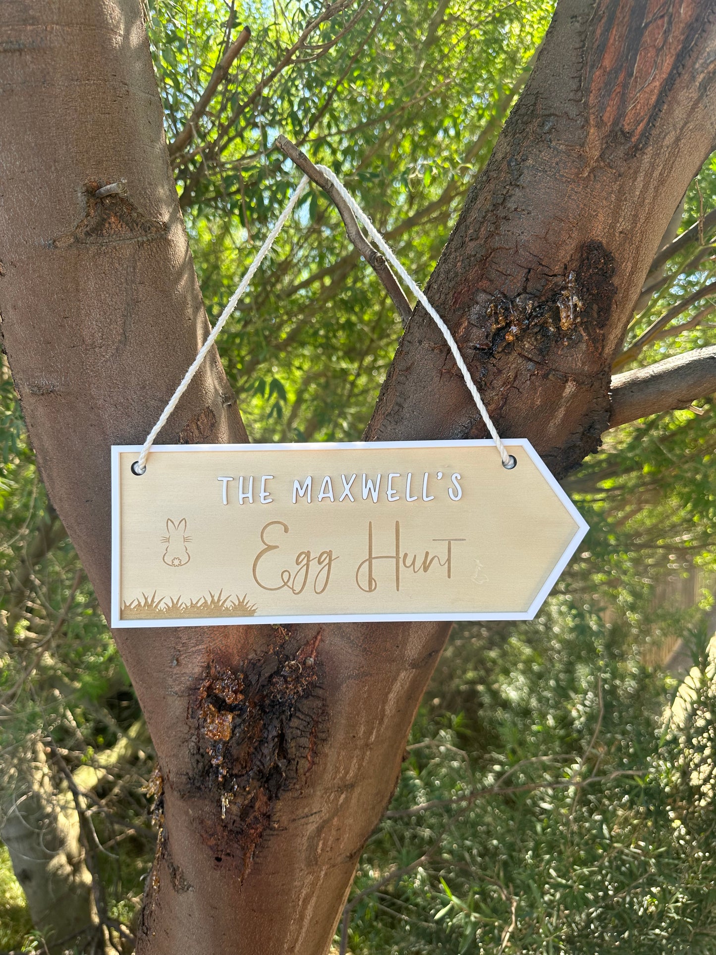 Personalised Easter Hunt Sign