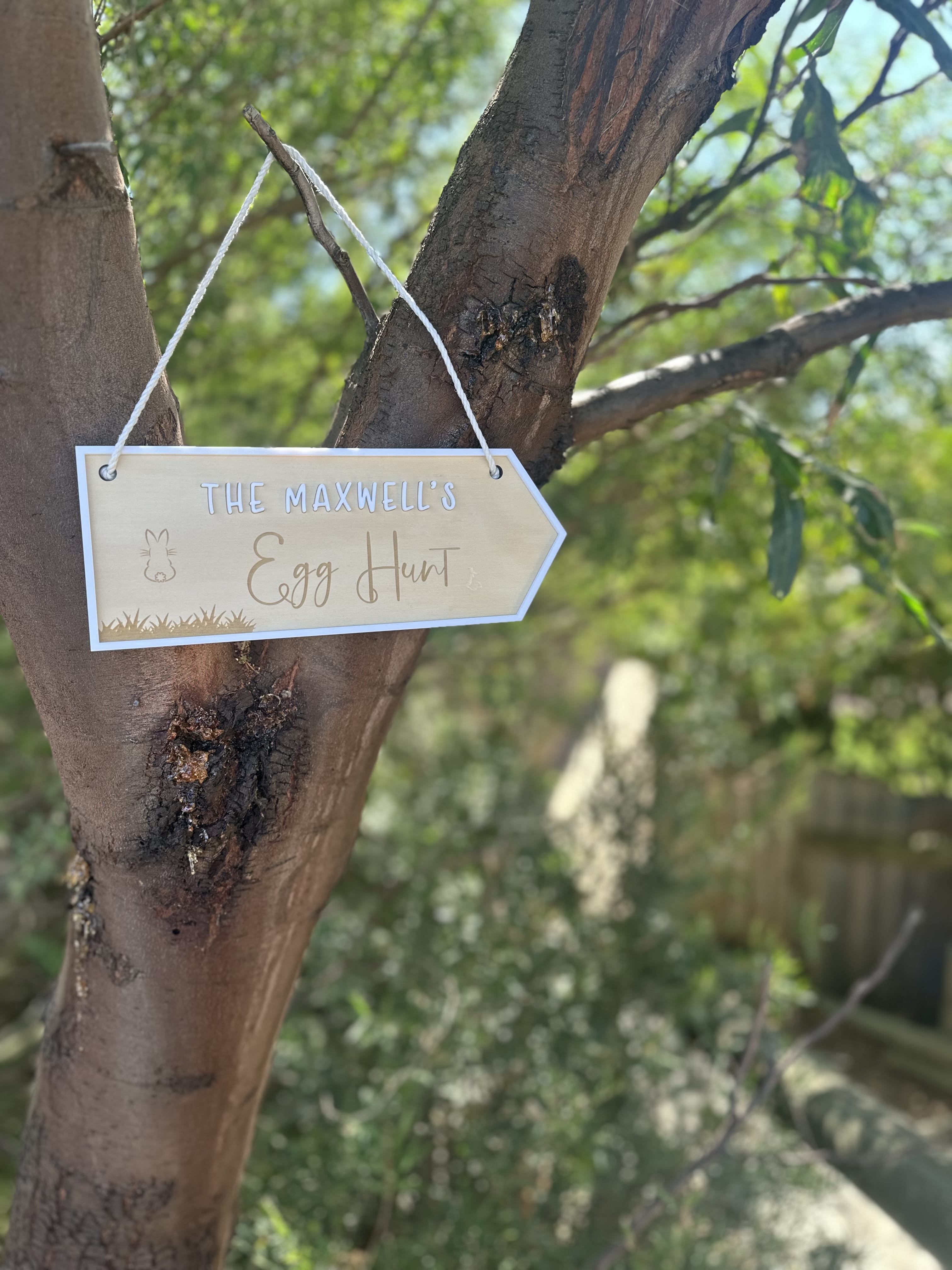 Personalised Easter Hunt Sign