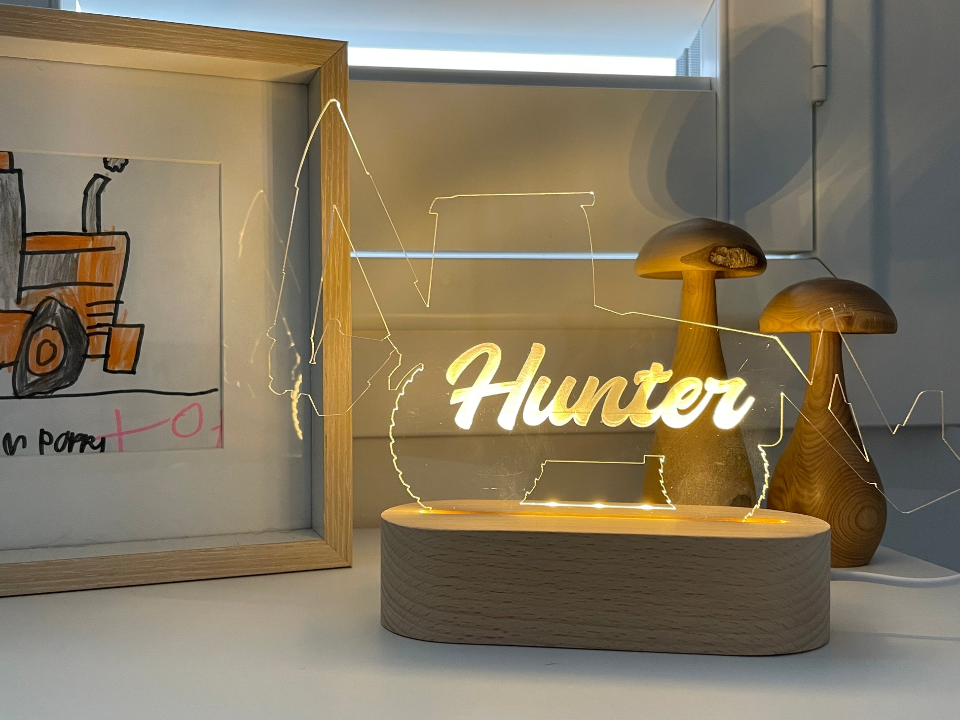 Customised digger child's light