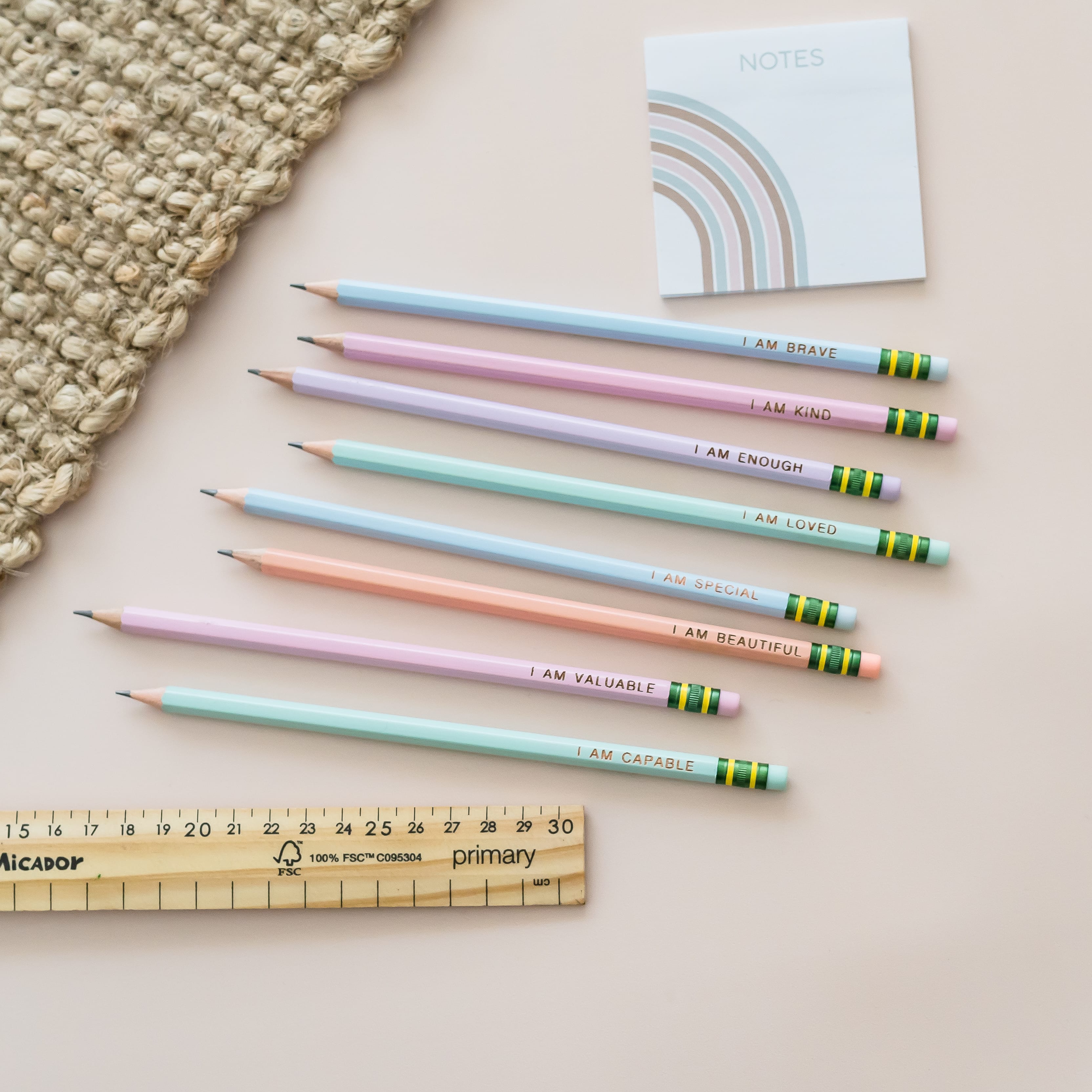 Positive Affirmation HB2 Pencils.