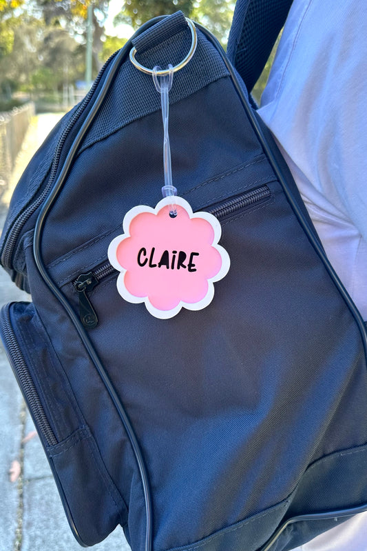 Flower Acrylic Bag Tag/ Luggage Tag and Key ring