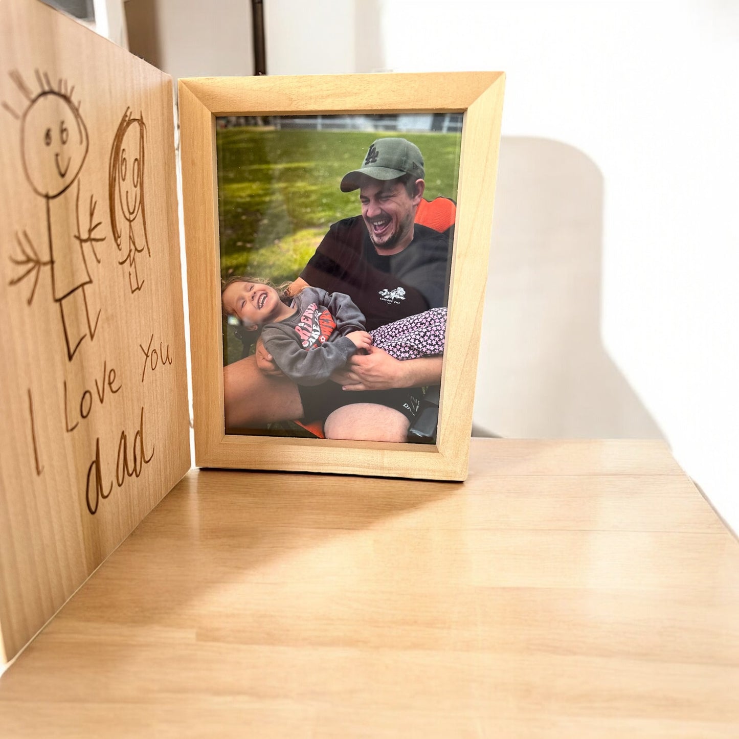 Father's day customised childs drawing photo frame