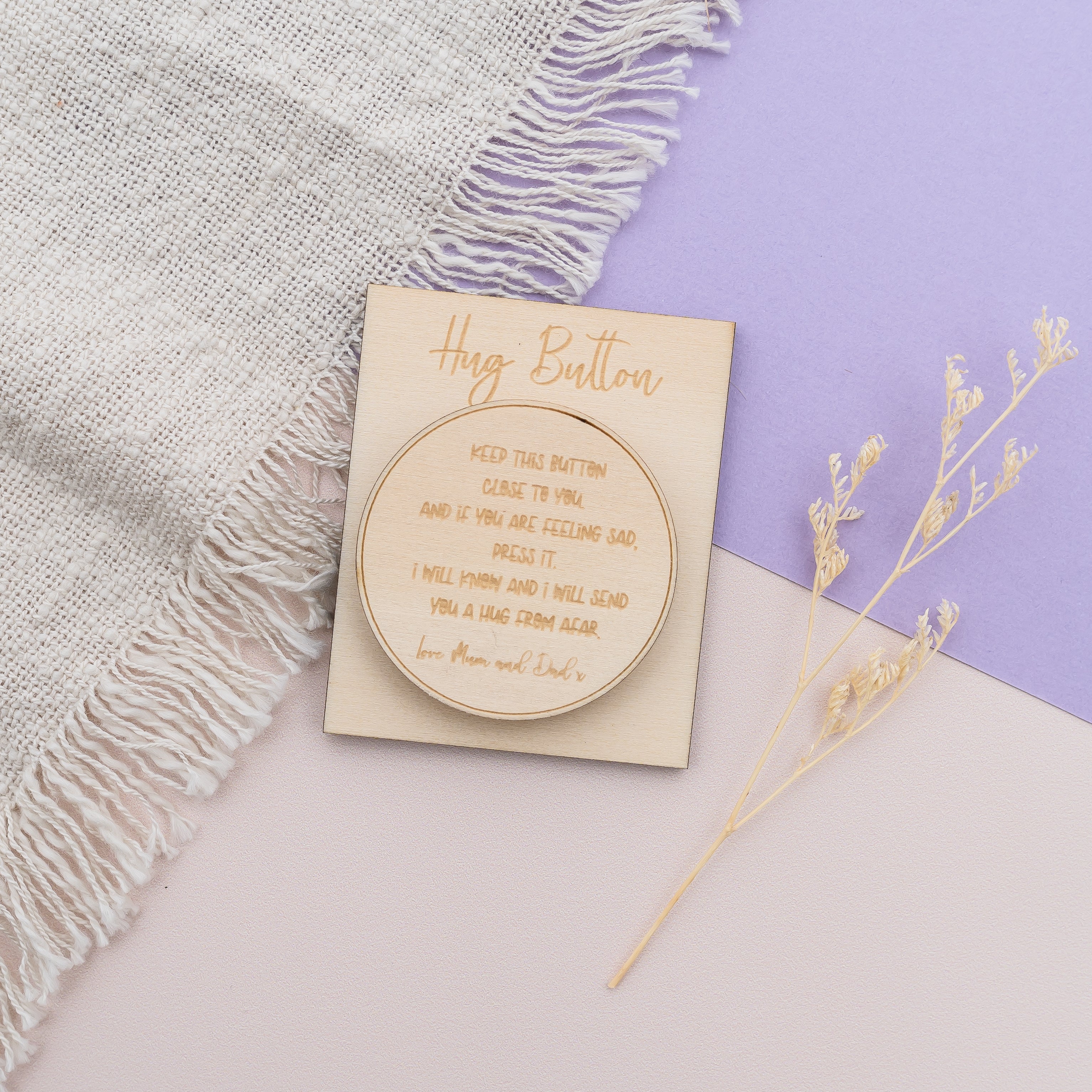 Hug Button – A Pocket-Sized Comfort for First Day Jitters – Ally May ...