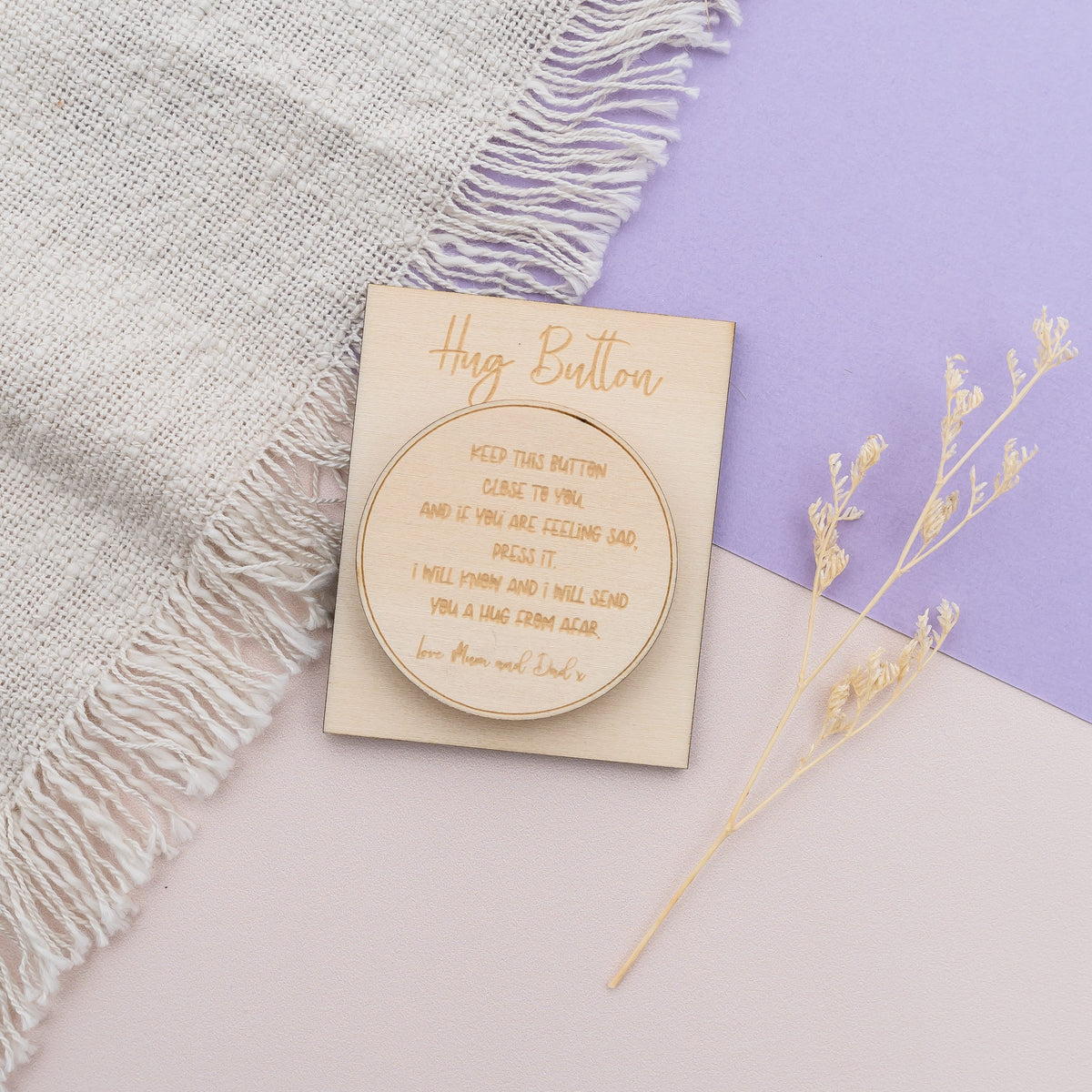 Hug Button – A Pocket-Sized Comfort for First Day Jitters