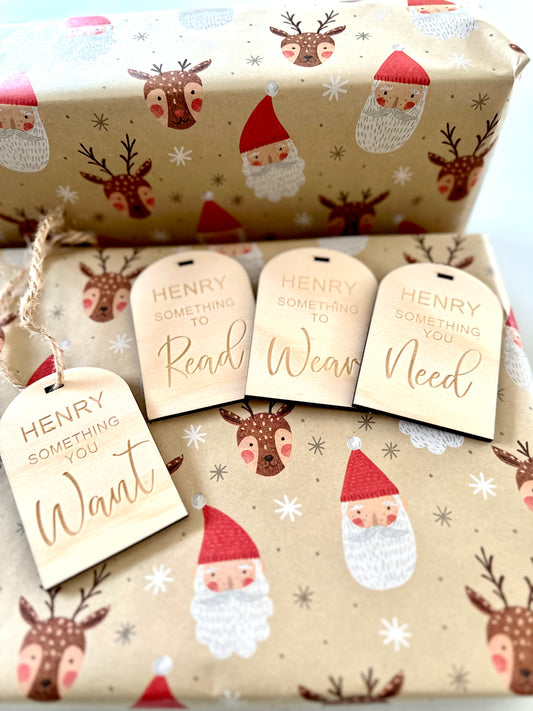 personalised gift tags for christmas