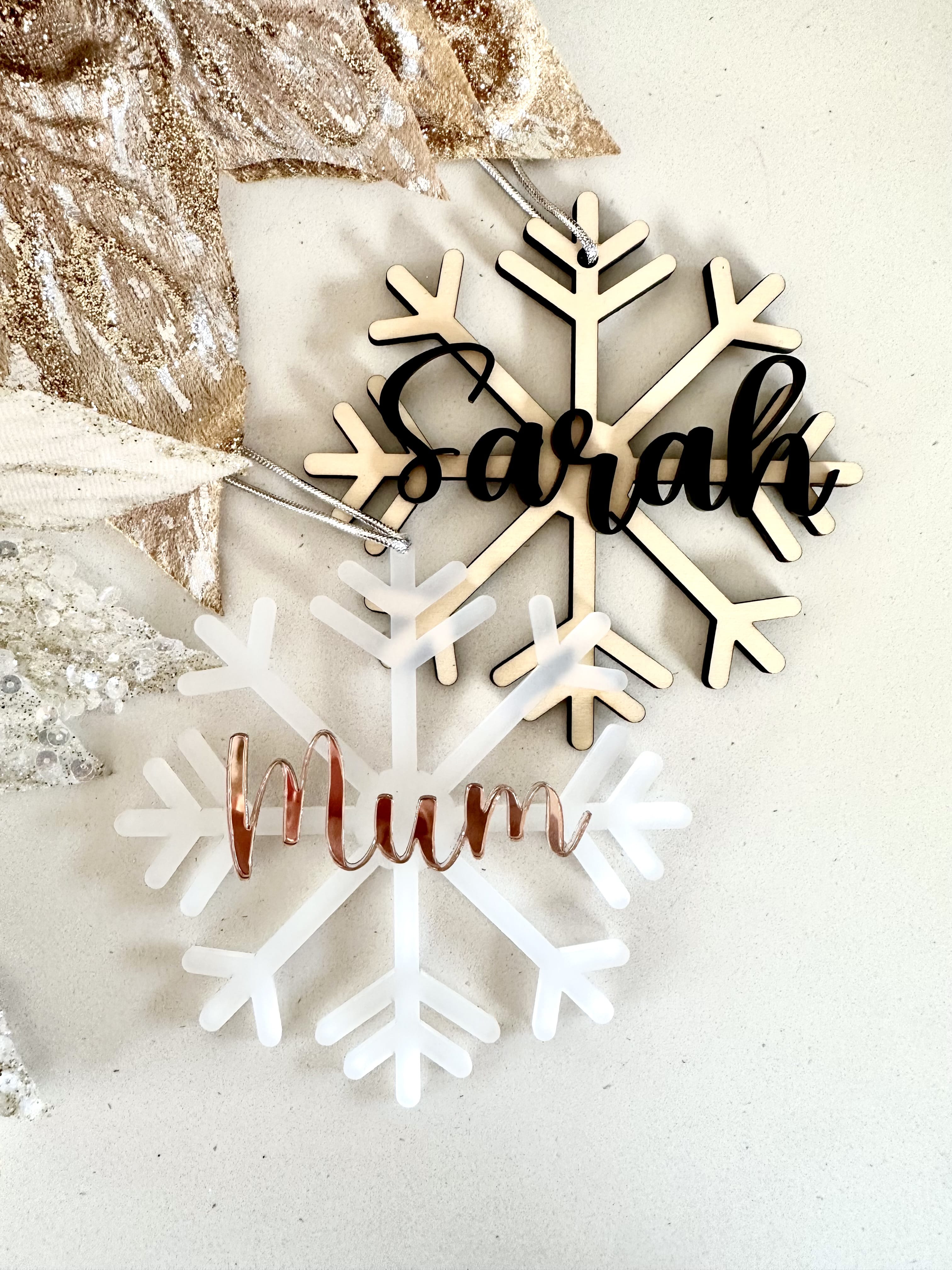 Snowflake Christmas Ornaments